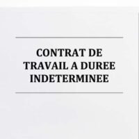 Contrat de travail à durée indeterminée (cadres et assimilés)